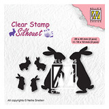 Nellie Snellen Clear Stamp Rabbits (SIL082)