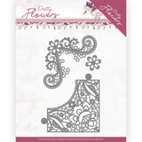 Precious Marieke Pretty Flowers Lace Corner Die (PM10190)