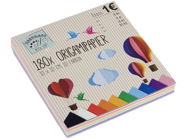 Craft Sensations Origami Papier 10x10 cm 180 Sheets (CR0923/T1) Craft Sensations Origami Papier 10x10 cm 180 Sheets (CR0923/T1)