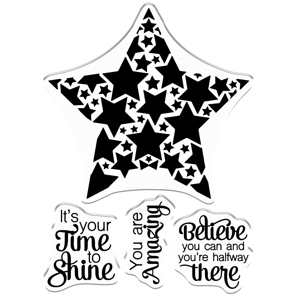 Crafter's Companion Shining Star Clear Stamps (CC-STP-SHSTAR)