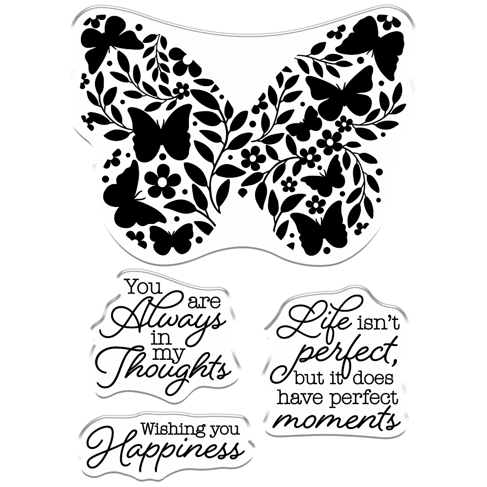 Crafter's Companion Perfect Butterfly Clear Stamps (CC-STP-PERBUT)
