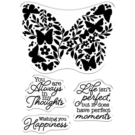 Crafter's Companion Perfect Butterfly Clear Stamps (CC-STP-PERBUT)