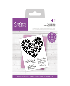 Crafter's Companion Blooming Heart Clear Stamps (CC-STP-BLHEA) Crafter's Companion Blooming Heart Clear Stamps (CC-STP-BLHEA)