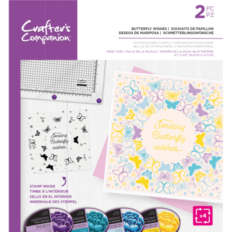 Crafter's Companion Butterfly Wishes Rotating Clear Stamps (CC-STP-BUTWIS) Crafter's Companion Butterfly Wishes Rotating Clear Stamps (CC-STP-BUTWIS)