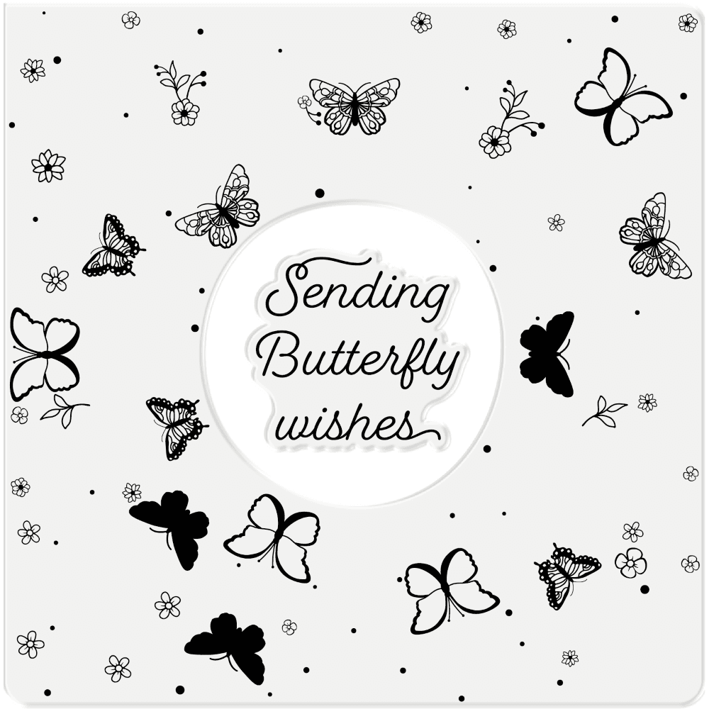 Crafter's Companion Butterfly Wishes Rotating Clear Stamps (CC-STP-BUTWIS) Crafter's Companion Butterfly Wishes Rotating Clear Stamps (CC-STP-BUTWIS)