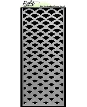 Picket Fence Studios Slimline Gradient 4x10 Inch Stencils (SC-240)