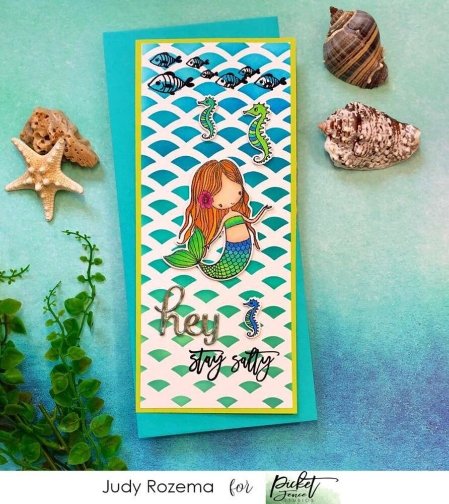 Picket Fence Studios Slimline Gradient 4x10 Inch Stencils (SC-240) Picket Fence Studios Slimline Gradient 4x10 Inch Stencils (SC-240)