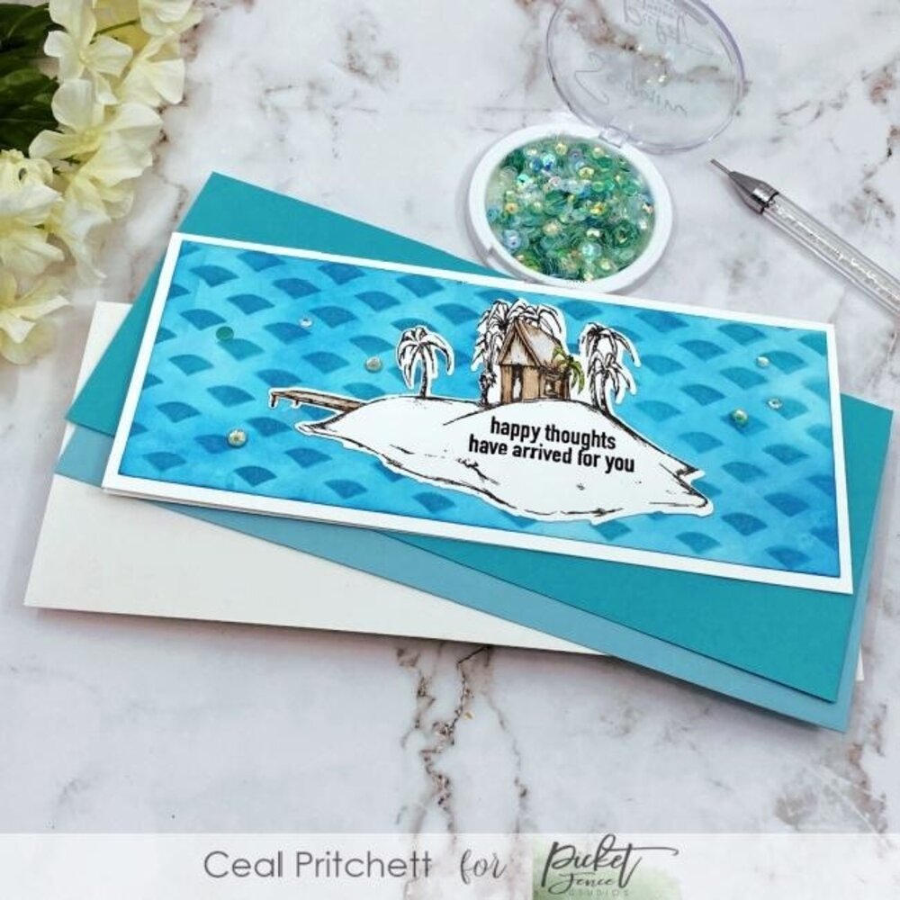 Picket Fence Studios Slimline Gradient 4x10 Inch Stencils (SC-240) Picket Fence Studios Slimline Gradient 4x10 Inch Stencils (SC-240)