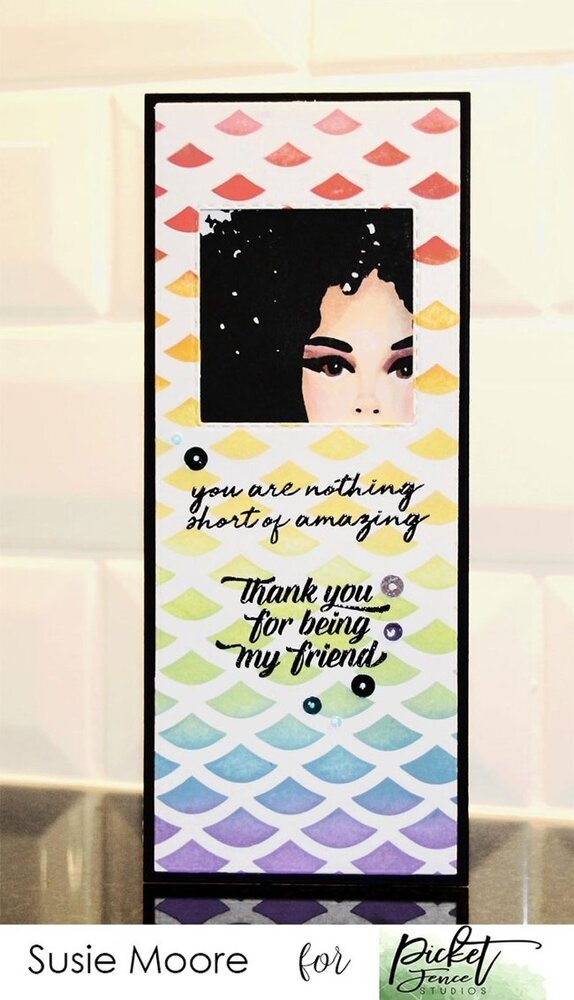 Picket Fence Studios Slimline Gradient 4x10 Inch Stencils (SC-240) Picket Fence Studios Slimline Gradient 4x10 Inch Stencils (SC-240)