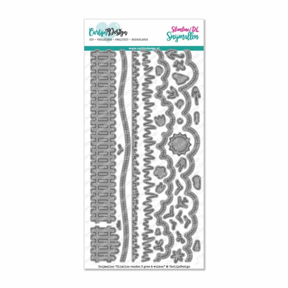 Carlijn Design Snijmal Slimline Randen Gras & Wolken (CDSN-0091) Carlijn Design Snijmal Slimline Randen Gras & Wolken (CDSN-0091)