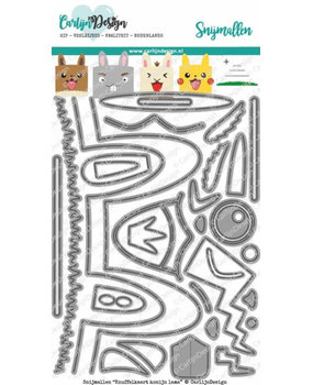 Carlijn Design Snijmal Knuffelkaart Konijn Lama (CDSN-0093) Carlijn Design Snijmal Knuffelkaart Konijn Lama (CDSN-0093)