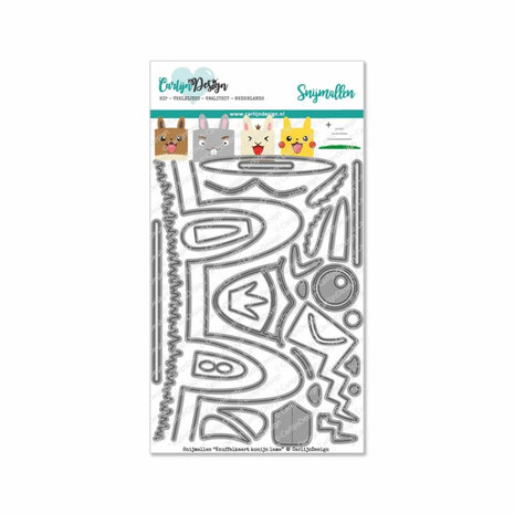 Carlijn Design Snijmal Knuffelkaart Konijn Lama (CDSN-0093) Carlijn Design Snijmal Knuffelkaart Konijn Lama (CDSN-0093)