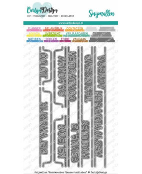 Carlijn Design Snijmal Randwoorden Planner Tabbladen (CDSN-0095)