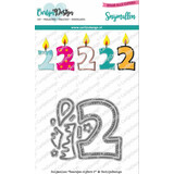 Carlijn Design Snijmal Kaarsjes Cijfers 2 (CDSN-0096)