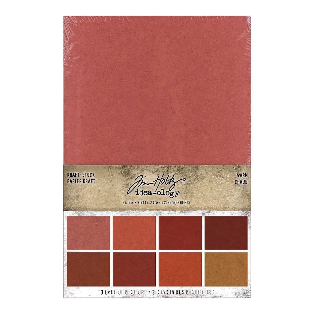 Idea-ology Tim Holtz Kraft-Stock Stack Warm (TH94112) Idea-ology Tim Holtz Kraft-Stock Stack Warm (TH94112)
