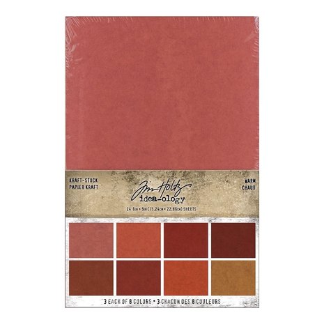 Idea-ology Tim Holtz Kraft-Stock Stack Warm (TH94112) Idea-ology Tim Holtz Kraft-Stock Stack Warm (TH94112)