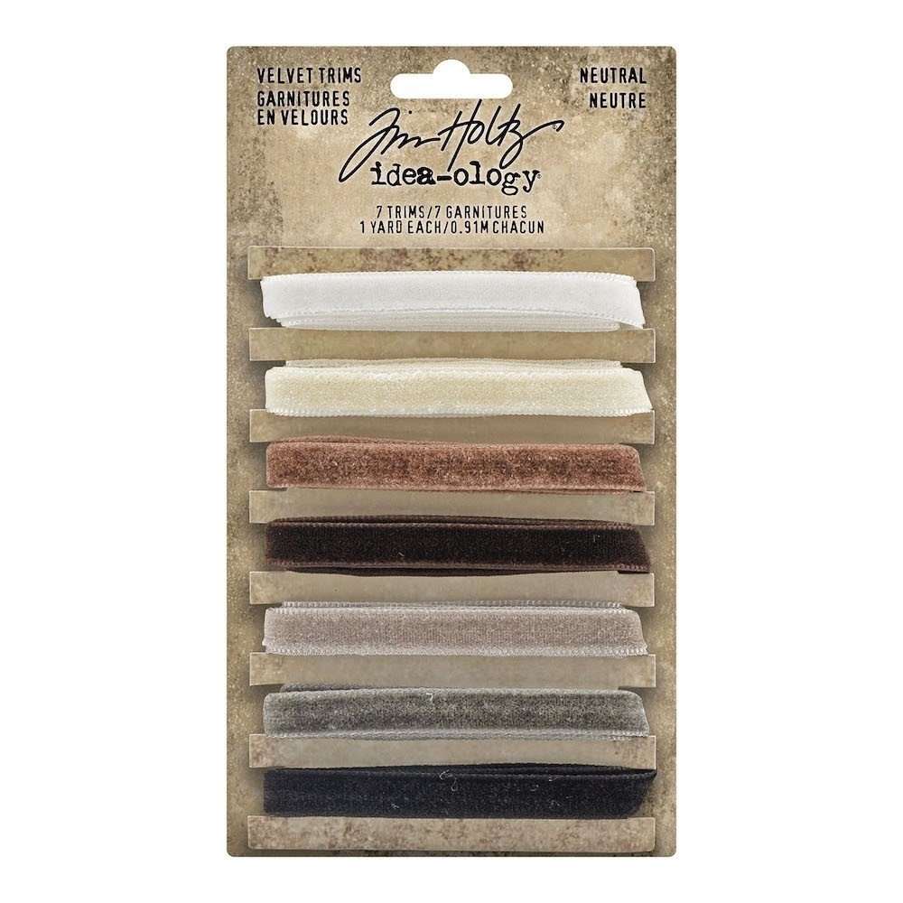 Idea-ology Tim Holtz Velvet Trims Neutral (TH94114) Idea-ology Tim Holtz Velvet Trims Neutral (TH94114)