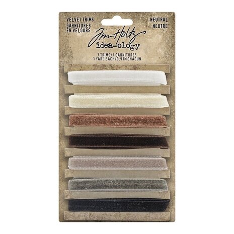 Idea-ology Tim Holtz Velvet Trims Neutral (TH94114) Idea-ology Tim Holtz Velvet Trims Neutral (TH94114)