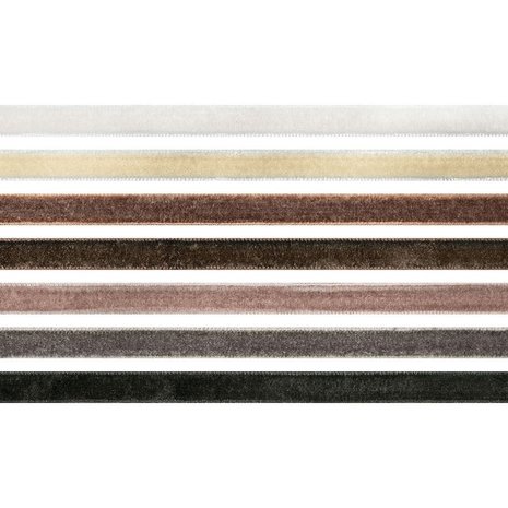 Idea-ology Tim Holtz Velvet Trims Neutral (TH94114) Idea-ology Tim Holtz Velvet Trims Neutral (TH94114)