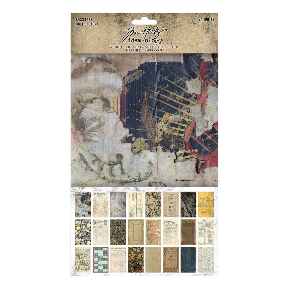Idea-ology Tim Holtz Backdrops Volume 2 (TH94118) Idea-ology Tim Holtz Backdrops Volume 2 (TH94118)