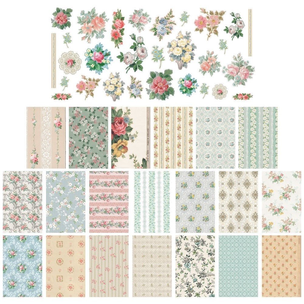 Idea-ology Tim Holtz Worn Wallpaper Scraps (TH94122)