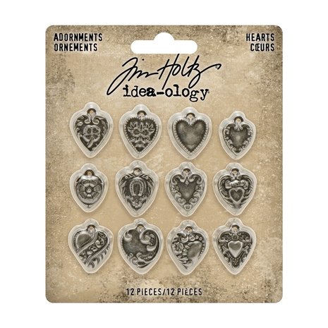 Idea-ology Tim Holtz Adornments Hearts (TH94130)