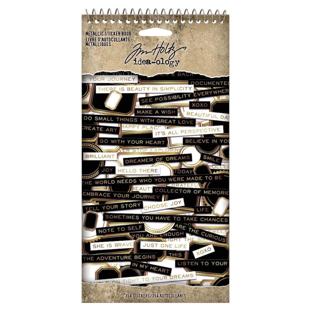 Idea-ology Tim Holtz Metallic Sticker Book (TH94134) Idea-ology Tim Holtz Metallic Sticker Book (TH94134)