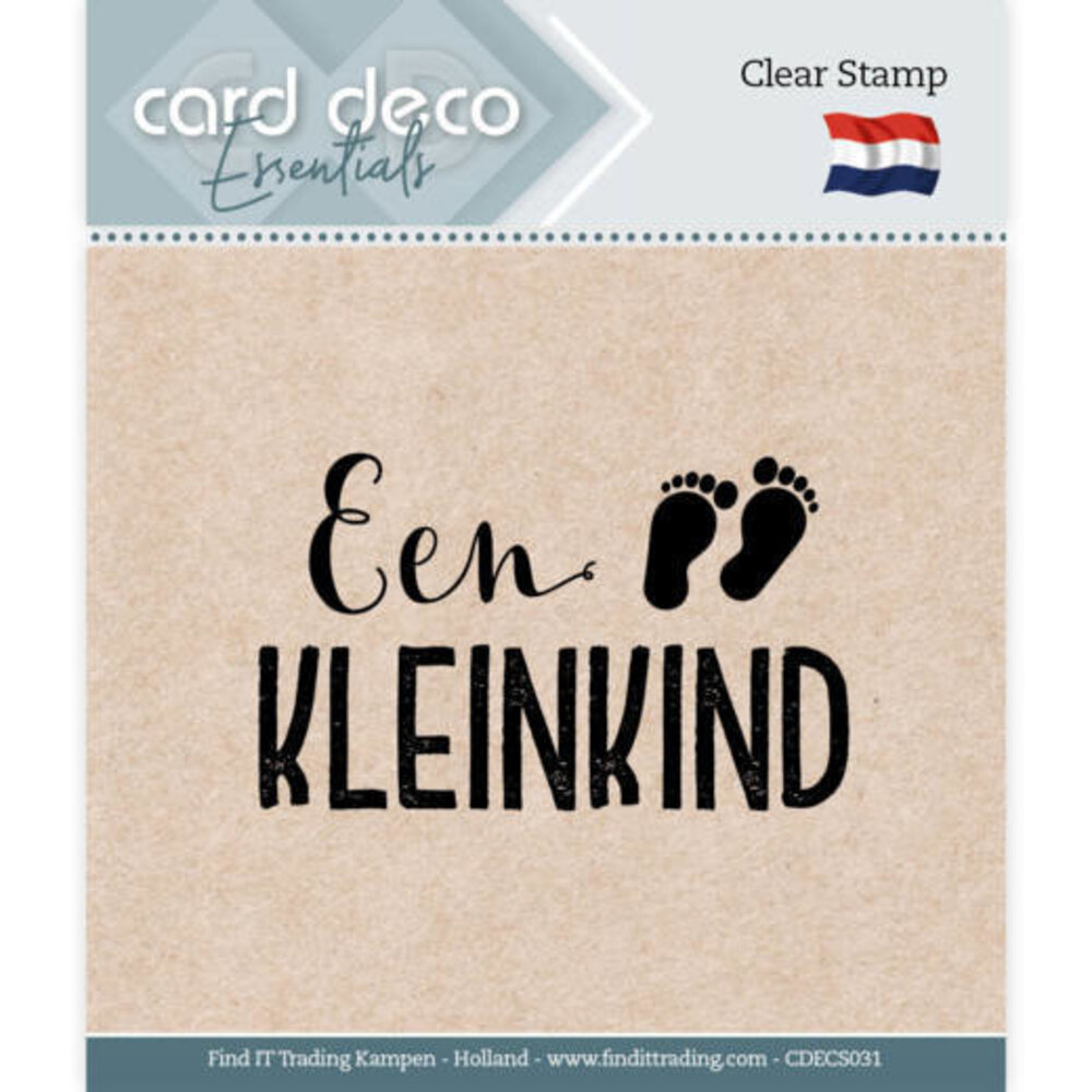 Card Deco Clear Stamp Een Kleinkind (CDECS031) Card Deco Clear Stamp Een Kleinkind (CDECS031)