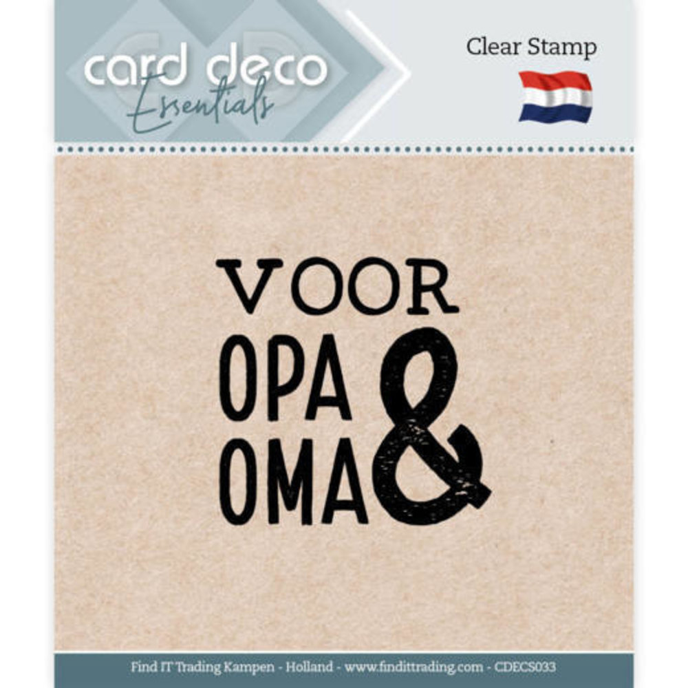 Card Deco Clear Stamp Voor Opa & Oma (CDECS033) Card Deco Clear Stamp Voor Opa & Oma (CDECS033)