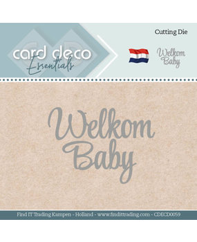 Card Deco Snijmal Welkom Baby (CDECD0059) Card Deco Snijmal Welkom Baby (CDECD0059)