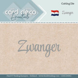 Card Deco Snijmal Zwanger (CDECD0061)