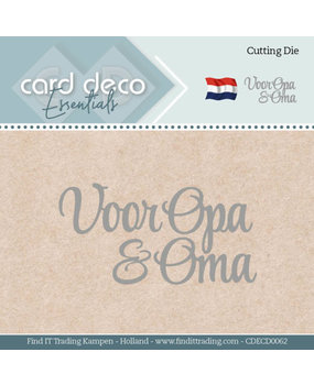 Card Deco Snijmal Voor Opa & Oma (CDECD0062) Card Deco Snijmal Voor Opa & Oma (CDECD0062)