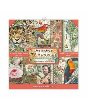Stamperia Amazonia 8x8 Inch Paper Pack (SBBS28) Stamperia Amazonia 8x8 Inch Paper Pack (SBBS28)