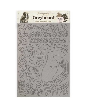 Stamperia Amazonia Greyboard A4 Toucan (KLSPDA421)* Stamperia Amazonia Greyboard A4 Toucan (KLSPDA421)*