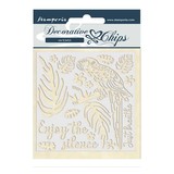 Stamperia Amazonia Decorative Chips Parrot (SCB41)