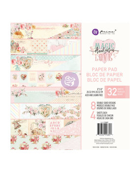 Prima Marketing Inc Magic Love 8x8 Inch Paper Pad (996857) Prima Marketing Inc Magic Love 8x8 Inch Paper Pad (996857)