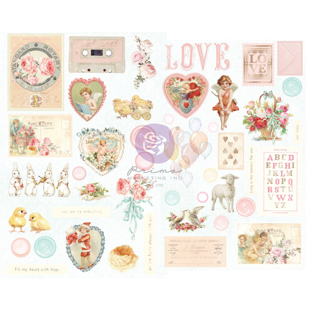 Prima Marketing Inc Magic Love Chipboard Stickers (996727) Prima Marketing Inc Magic Love Chipboard Stickers (996727)