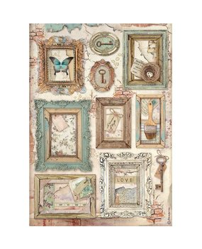 Stamperia Atelier des Arts Rice Paper A4 Frames (DFSA4548) Stamperia Atelier des Arts Rice Paper A4 Frames (DFSA4548)