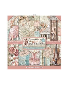 Stamperia Passion 12x12 Inch Paper Pack (SBBL84) Stamperia Passion 12x12 Inch Paper Pack (SBBL84)