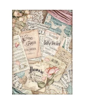 Stamperia Passion Rice Paper A4 Vision d'Amour (DFSA4541) Stamperia Passion Rice Paper A4 Vision d'Amour (DFSA4541)