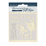 Stamperia Passion Decorative Chips Dancer (SCB45)
