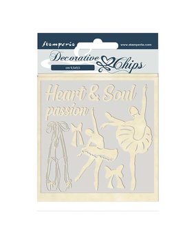 Stamperia Passion Decorative Chips Dancer (SCB45) Stamperia Passion Decorative Chips Dancer (SCB45)