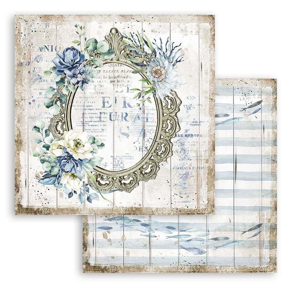 Stamperia Romantic Sea Dream 12x12 Inch Paper Pack (SBBL87) Stamperia Romantic Sea Dream 12x12 Inch Paper Pack (SBBL87)