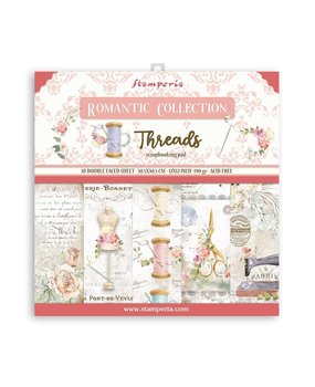 Stamperia Romantic Threads 12x12 Inch Paper Pack (SBBL88) Stamperia Romantic Threads 12x12 Inch Paper Pack (SBBL88)
