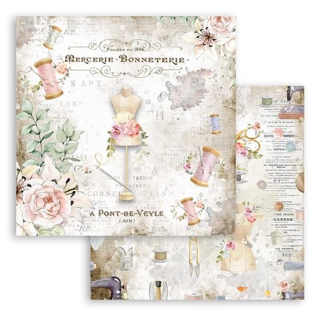 Stamperia Romantic Threads 12x12 Inch Paper Pack (SBBL88) Stamperia Romantic Threads 12x12 Inch Paper Pack (SBBL88)