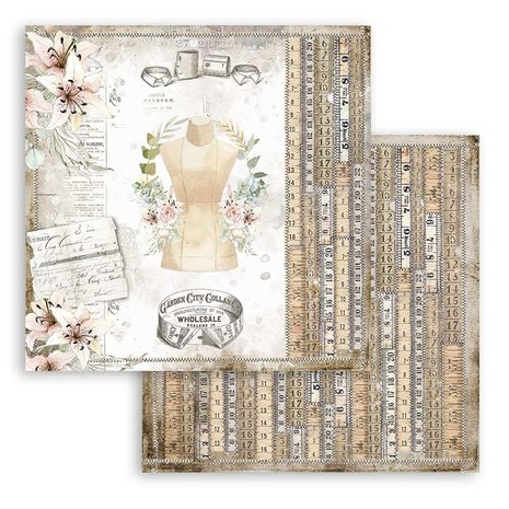 Stamperia Romantic Threads 12x12 Inch Paper Pack (SBBL88) Stamperia Romantic Threads 12x12 Inch Paper Pack (SBBL88)