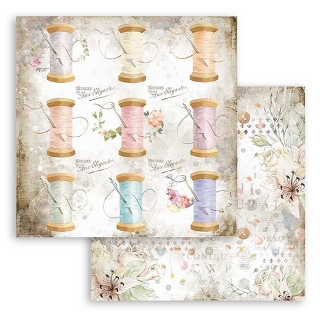 Stamperia Romantic Threads 12x12 Inch Paper Pack (SBBL88) Stamperia Romantic Threads 12x12 Inch Paper Pack (SBBL88)