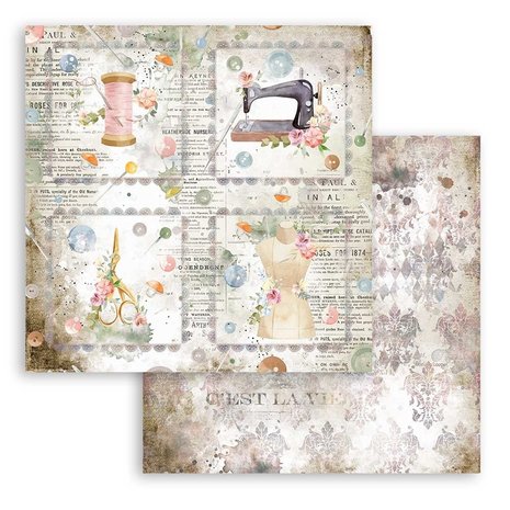 Stamperia Romantic Threads 12x12 Inch Paper Pack (SBBL88) Stamperia Romantic Threads 12x12 Inch Paper Pack (SBBL88)