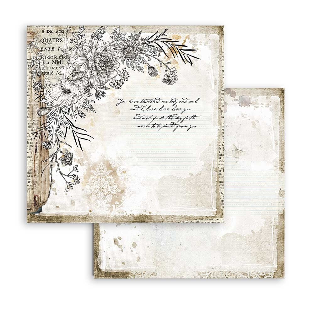 Stamperia Romantic Journal 8x8 Inch Paper Pack (SBBS34) Stamperia Romantic Journal 8x8 Inch Paper Pack (SBBS34)