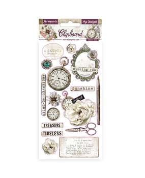 Stamperia Romantic Journal Decorations Chipboard 15x30cm (DFLCB26)